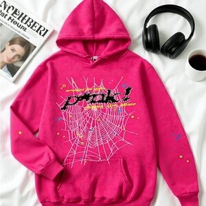 Pink Graphic Hoodie